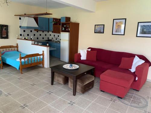 Posezení v ubytování Apartment in Kinira Thasos