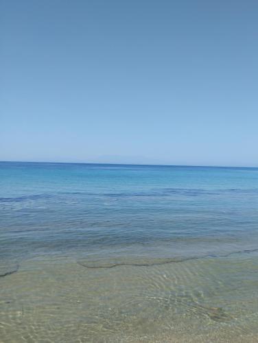 a view of the ocean from the beach at Amadrias by the sea in Vergia