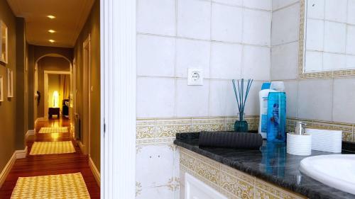 Ένα μπάνιο στο Céntrica y amplia Vivienda Turística con wifi