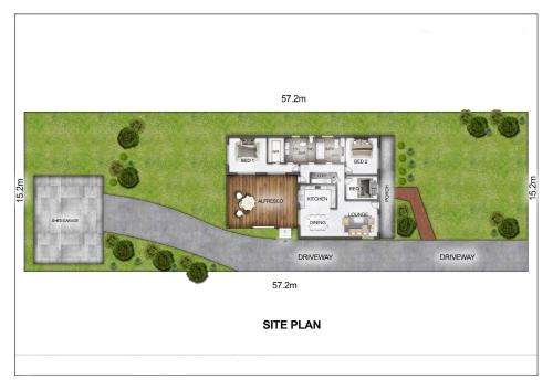 a floor plan of a villa with a house at The Anchor - Pet Friendly - 5 Mins Walk to Beach - EV Charging in Callala Beach