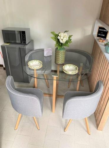 Kuchyň nebo kuchyňský kout v ubytování Loft en Caney, Cali