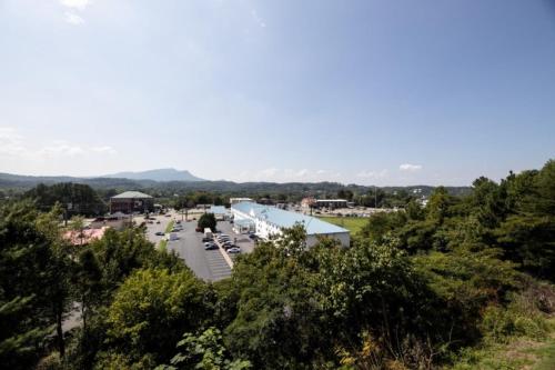 an aerial view of a parking lot with cars at MVC - Unit 1302 - The Cove in Pigeon Forge