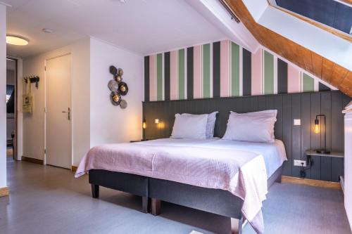 Katil atau katil-katil dalam bilik di Hotel Herberg de Lindehoeve