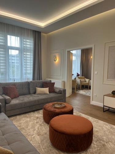 Χώρος καθιστικού στο Visit Debrecen 3 Apartman