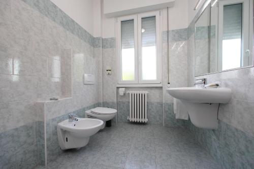 Koupelna v ubytování Hotel Campanello