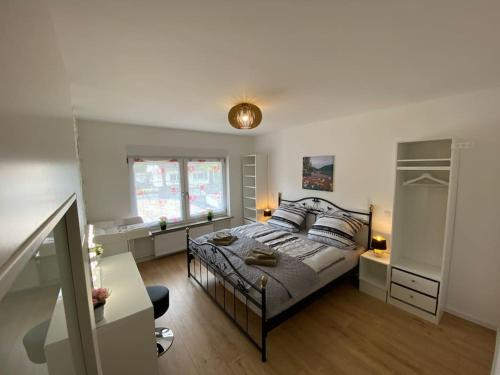 Postel nebo postele na pokoji v ubytování Krune Ferienwohnung