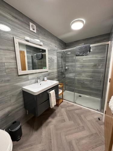 Koupelna v ubytování Spilman Hotel