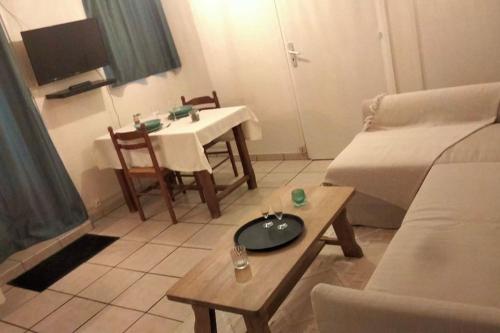 Χώρος καθιστικού στο Studio Rez-de-chaussée avec cour