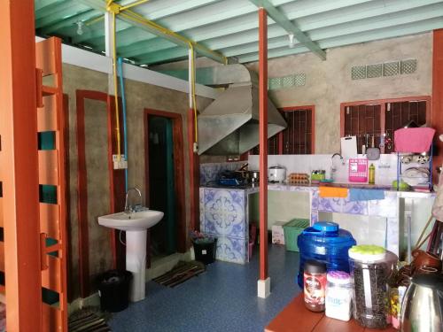 Lungmin homestay tesisinde bir banyo