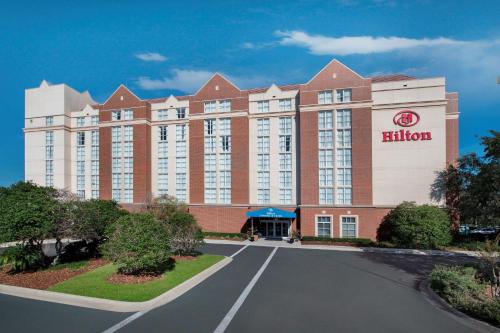 a rendering of the exterior of a hotel at Hilton University of Florida Conference Center Gainesville in Gainesville