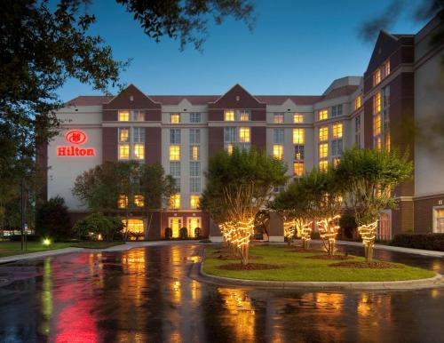 a rendering of the elkin hotel at night at Hilton University of Florida Conference Center Gainesville in Gainesville