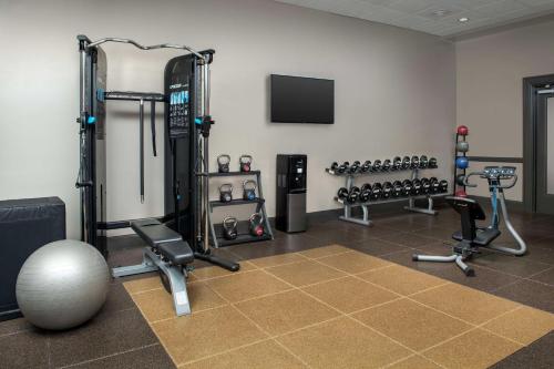 Das Fitnesscenter und/oder die Fitnesseinrichtungen in der Unterkunft Embassy Suites Winston-Salem