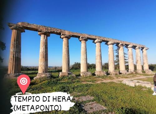 an image of a temple of herpha with a red stop sign at DIMORA HELIANTHUS in Salandra