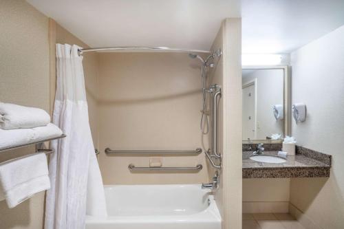 Bilik mandi di Hilton Garden Inn Richmond Airport