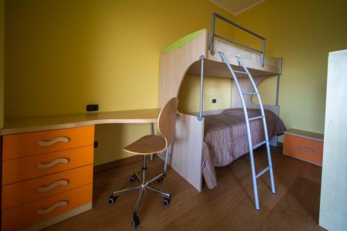 Poschodová posteľ alebo postele v izbe v ubytovaní Castelvecchio