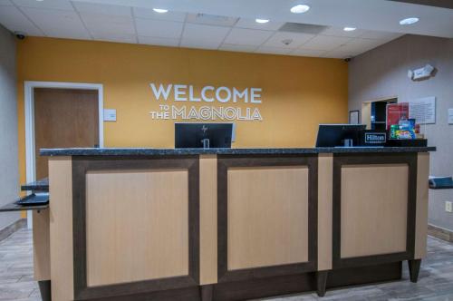 a welcome to the new navaho sign on a wall at Hampton Inn Hernando, MS in Hernando