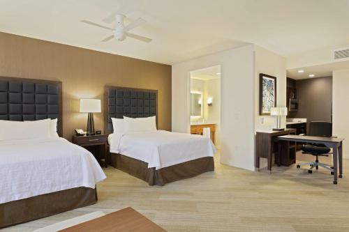 Postelja oz. postelje v sobi nastanitve Homewood Suites by Hilton Richmond-Downtown
