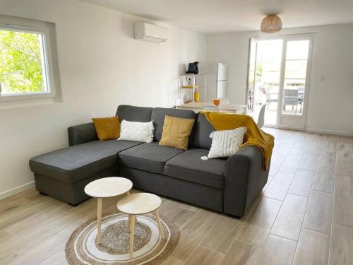 Гостиная зона в Charmant appartement, T2 50m2, à Biguglia