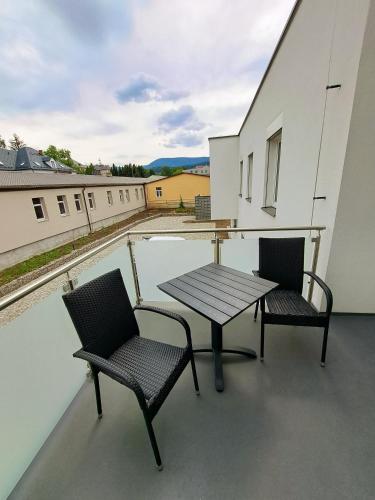 Balkón nebo terasa v ubytování 6bits Apartments