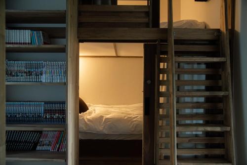 a room with a bunk bed and a bunk ladder at HOTEL BOTH - Vacation STAY 92324v in Shari