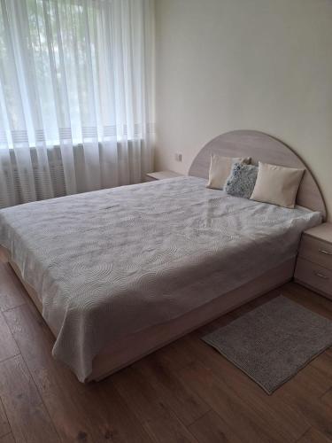 Кровать или кровати в номере ZS apartment