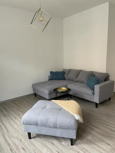 Χώρος καθιστικού στο Ferienwohnung "An der Querne" Querfurt