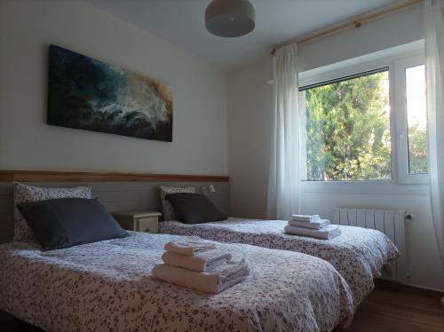 Ένα ή περισσότερα κρεβάτια σε δωμάτιο στο Casa Blanco