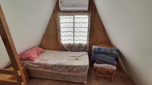 Ein Bett oder Betten in einem Zimmer der Unterkunft Viejo Rancho