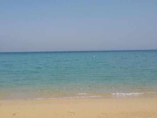a view of the ocean from the beach at شاليه فندقي ڤيو البحر Ain sokhna-families& married only in Ain Sokhna