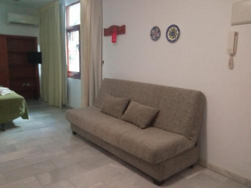 Ruang duduk di Apartamentos Pepe Mesa