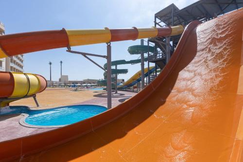 a water slide in a water park at Gewan Resort New Alamein in El Alamein