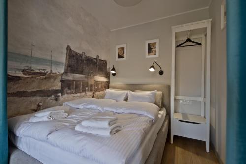 Katil atau katil-katil dalam bilik di Apartament Wejhera