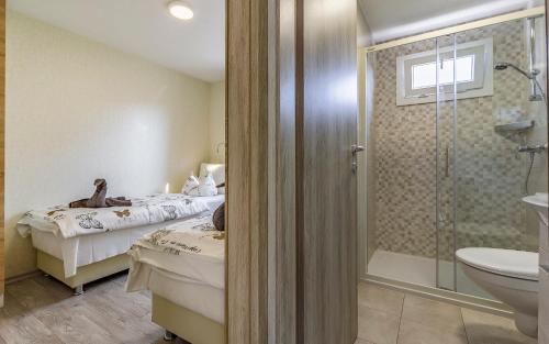 Koupelna v ubytování Mobile Home Rojnic