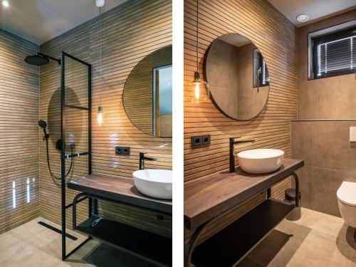 Salle de bains dans l'établissement Luxurious Villa in Texel