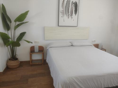 Posteľ alebo postele v izbe v ubytovaní Apartamentos Cala San Pedro