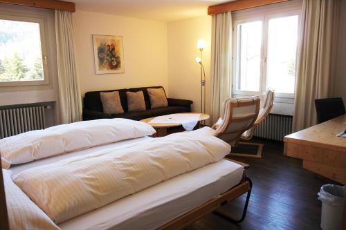Postel nebo postele na pokoji v ubytování Residenza Lagrev 2 Zimmerwohnung Nr 226 - Typ 20A - 2 Etage - S W