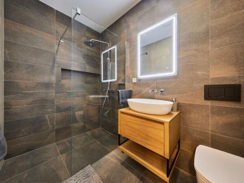 Koupelna v ubytování Studio Máj-2 by Interhome