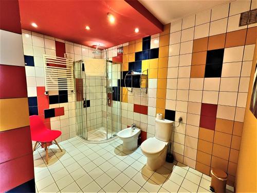 Phòng tắm tại Apartament Centrum