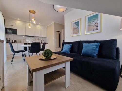 Χώρος καθιστικού στο Apartamenty Malaga