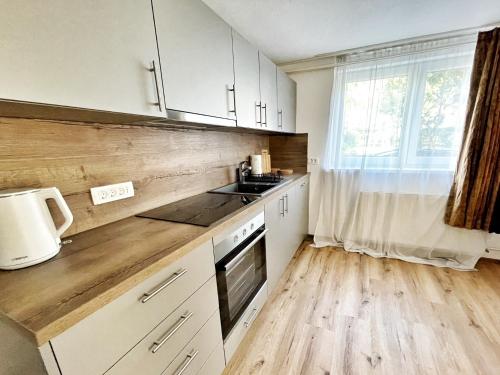 Dapur atau dapur kecil di Papas Apartment