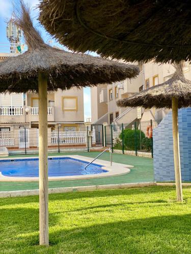 Torrevista three bedroom apartment, two swimming pools and garage