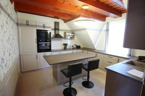 Kuchyňa alebo kuchynka v ubytovaní Aranyhaj Apartman