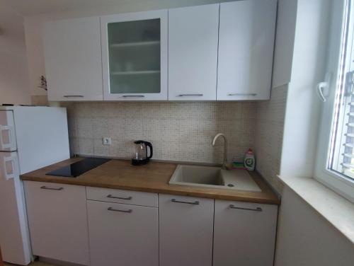 Dapur atau dapur kecil di Apartments Ivančić