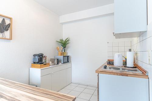 Kuchyň nebo kuchyňský kout v ubytování Apartment Wesseling