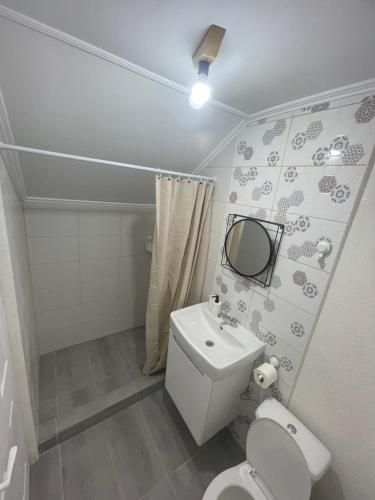 Kúpeľňa v ubytovaní Casa Enisala