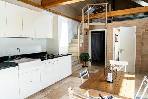 Køkken eller tekøkken på Ferienhaus Gartenglück