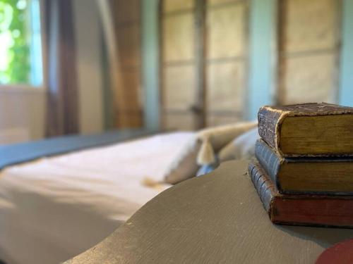 Ένα ή περισσότερα κρεβάτια σε δωμάτιο στο Maison Les Comtes