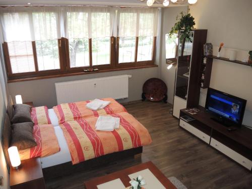 Postel nebo postele na pokoji v ubytování Apartmany Rudolf