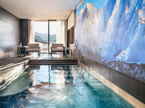 Chalet contemporain avec piscine privée, sauna et home cinéma à Arc 1800 - FR-1-686-33