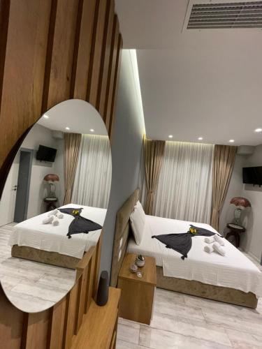 Postel nebo postele na pokoji v ubytování Alb Apartments